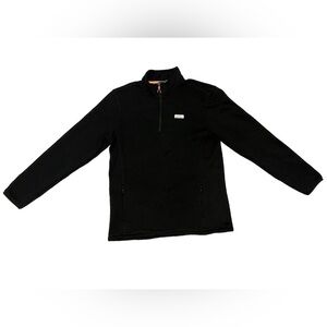 Orvis R65 Sweater Fleece Quarter Zip Mens Size M  Black Pullover Outdoor
